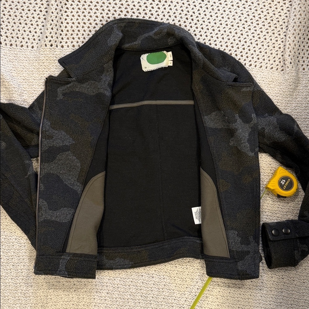 Anthropologie Camouflage Medium Women’s Textured Jacket - Picture 11 of 14